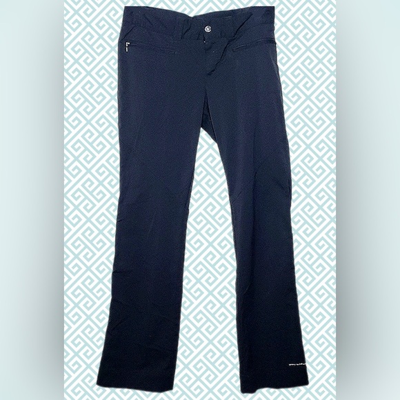 Columbia Omni-Shield Mid-rise Black Trail Pants with zipped front pockets - Picture 1 of 9